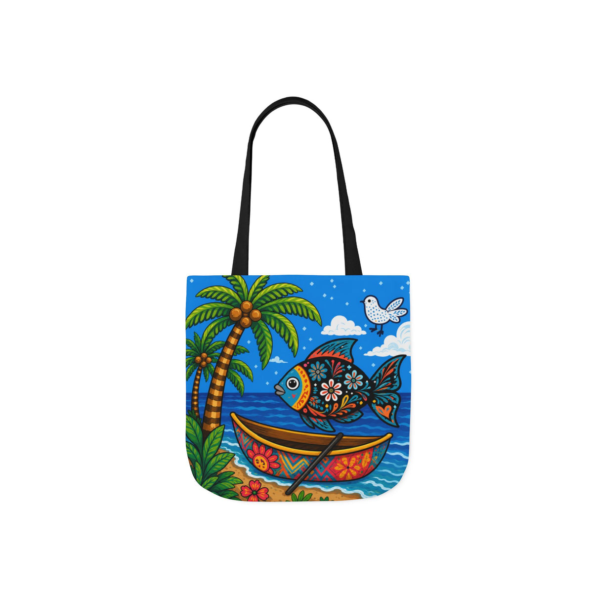 Canvas Tote Bag, 5-Color Straps