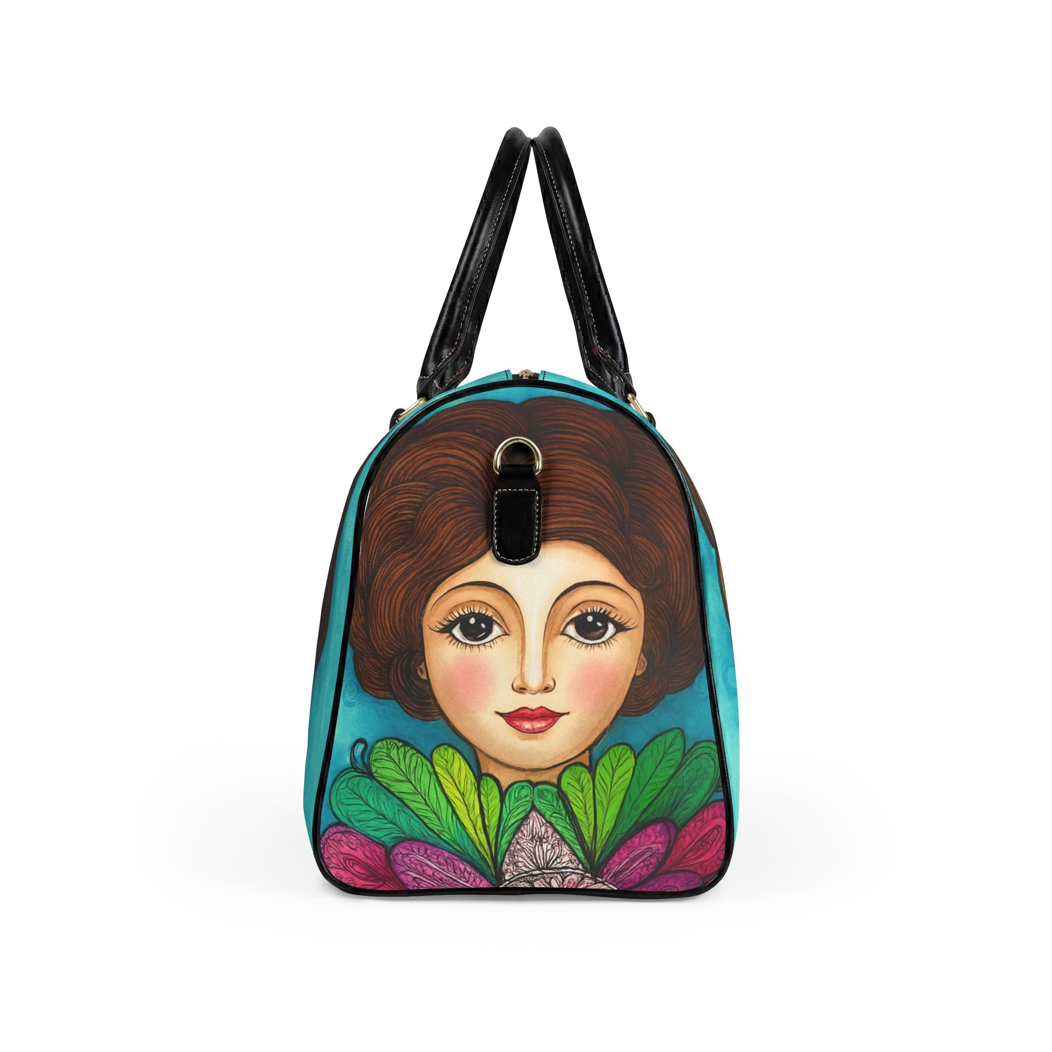 Faux Leather Travel Bag
