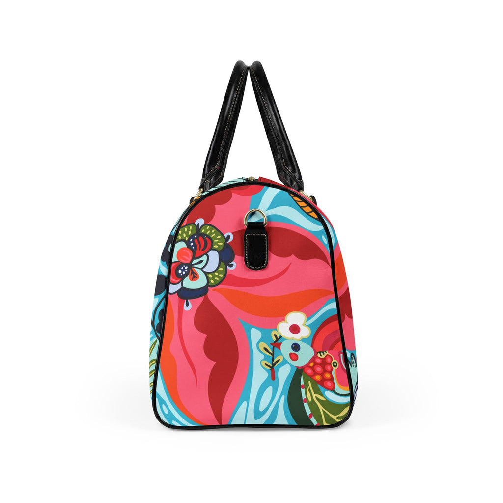 Faux Leather Travel Bag