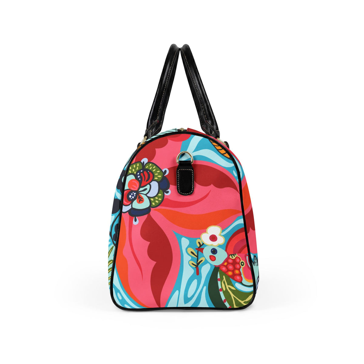Faux Leather Travel Bag