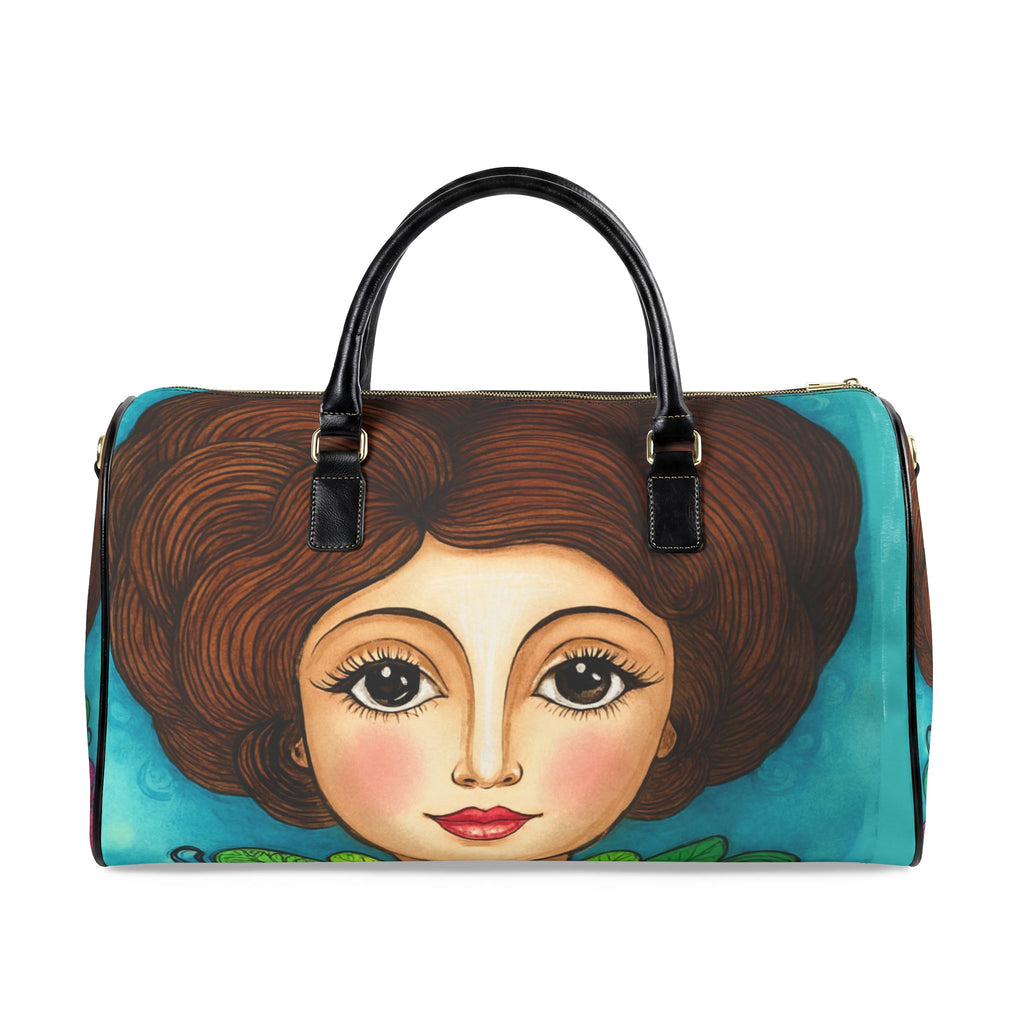 Faux Leather Travel Bag