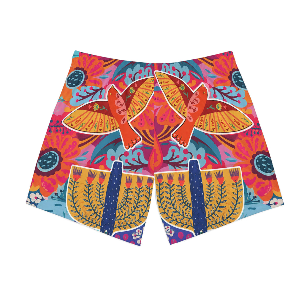 Men's Elastic Beach Shorts (AOP)