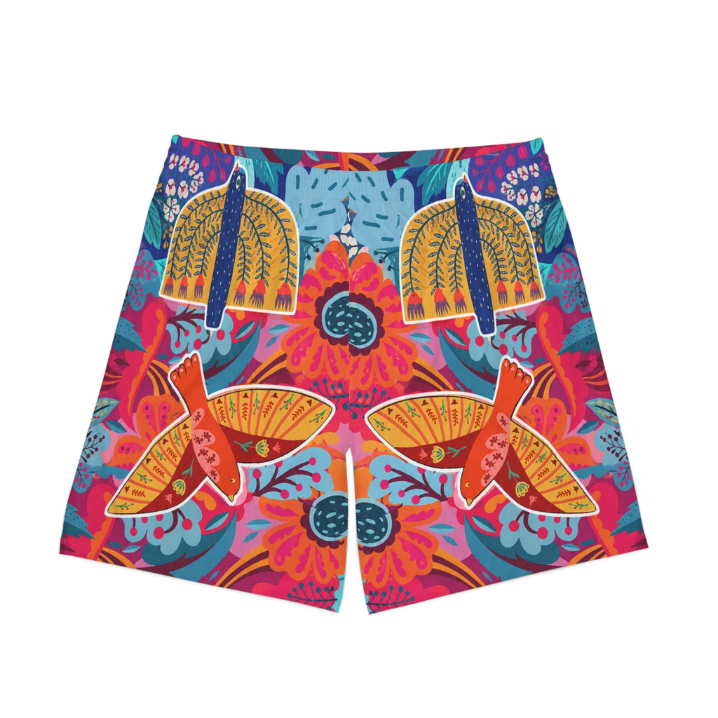 Men's Elastic Beach Shorts (AOP)