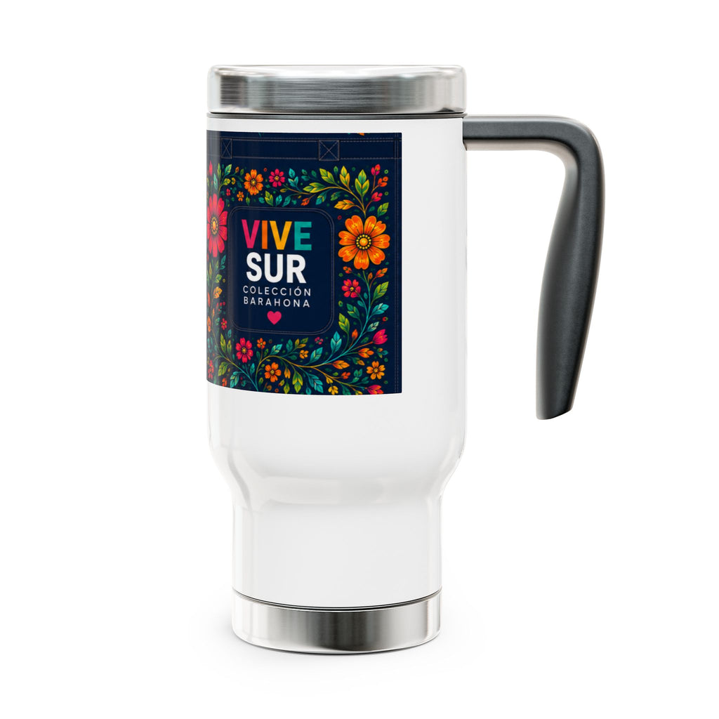 Stainless Steel Travel Mug with Handle, 14oz