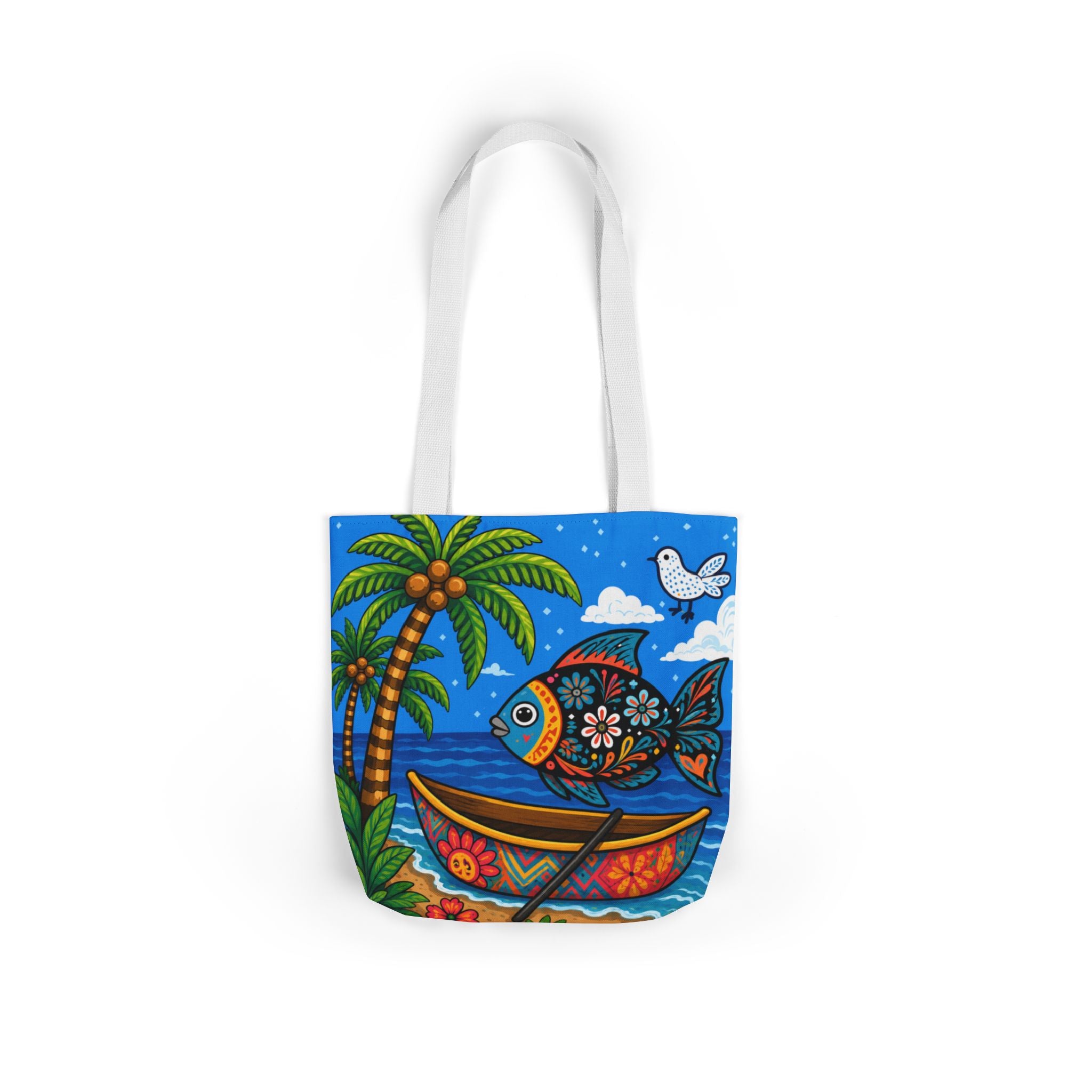 Canvas Tote Bag, 5-Color Straps