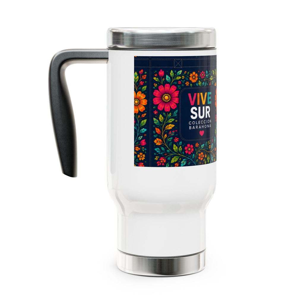 Stainless Steel Travel Mug with Handle, 14oz