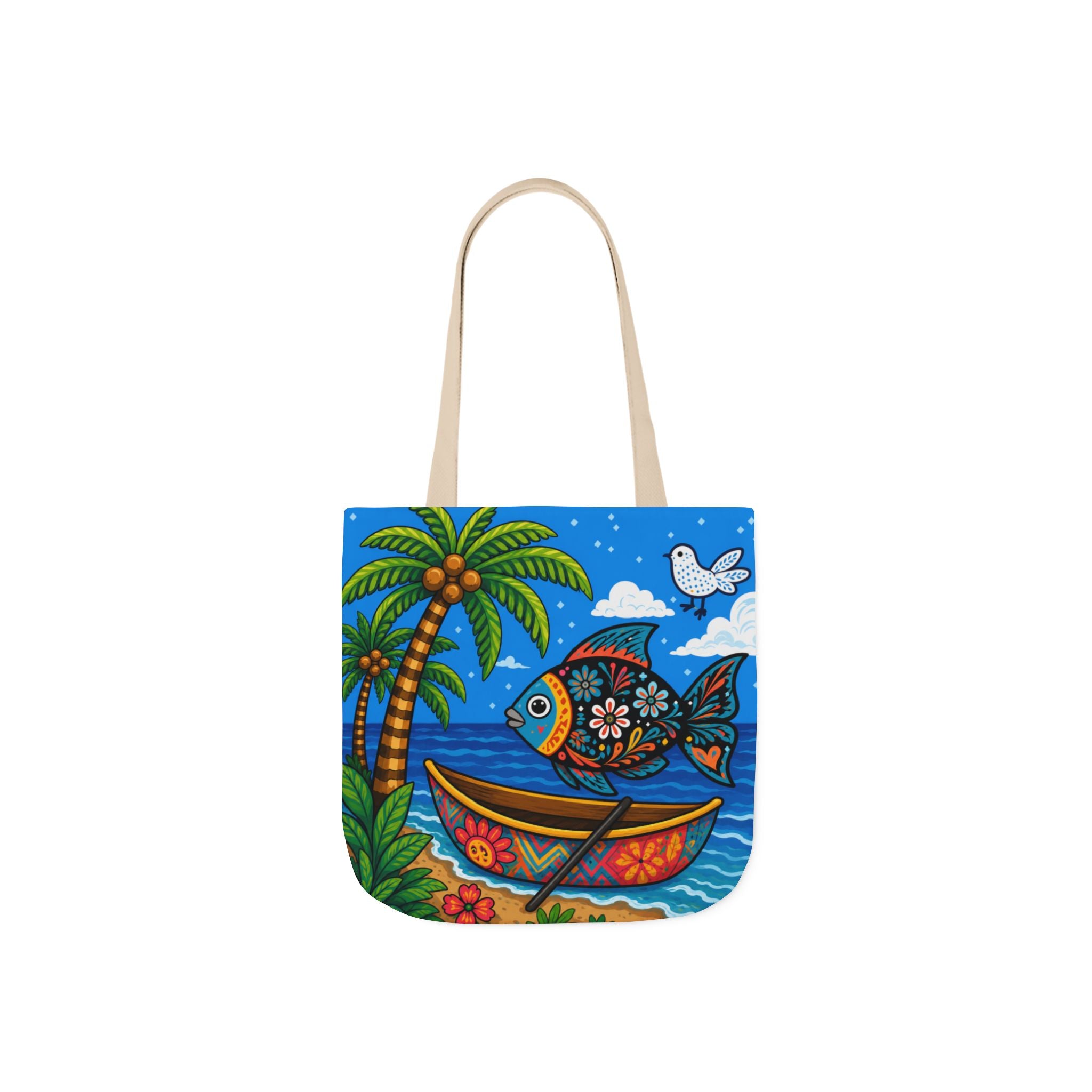 Canvas Tote Bag, 5-Color Straps