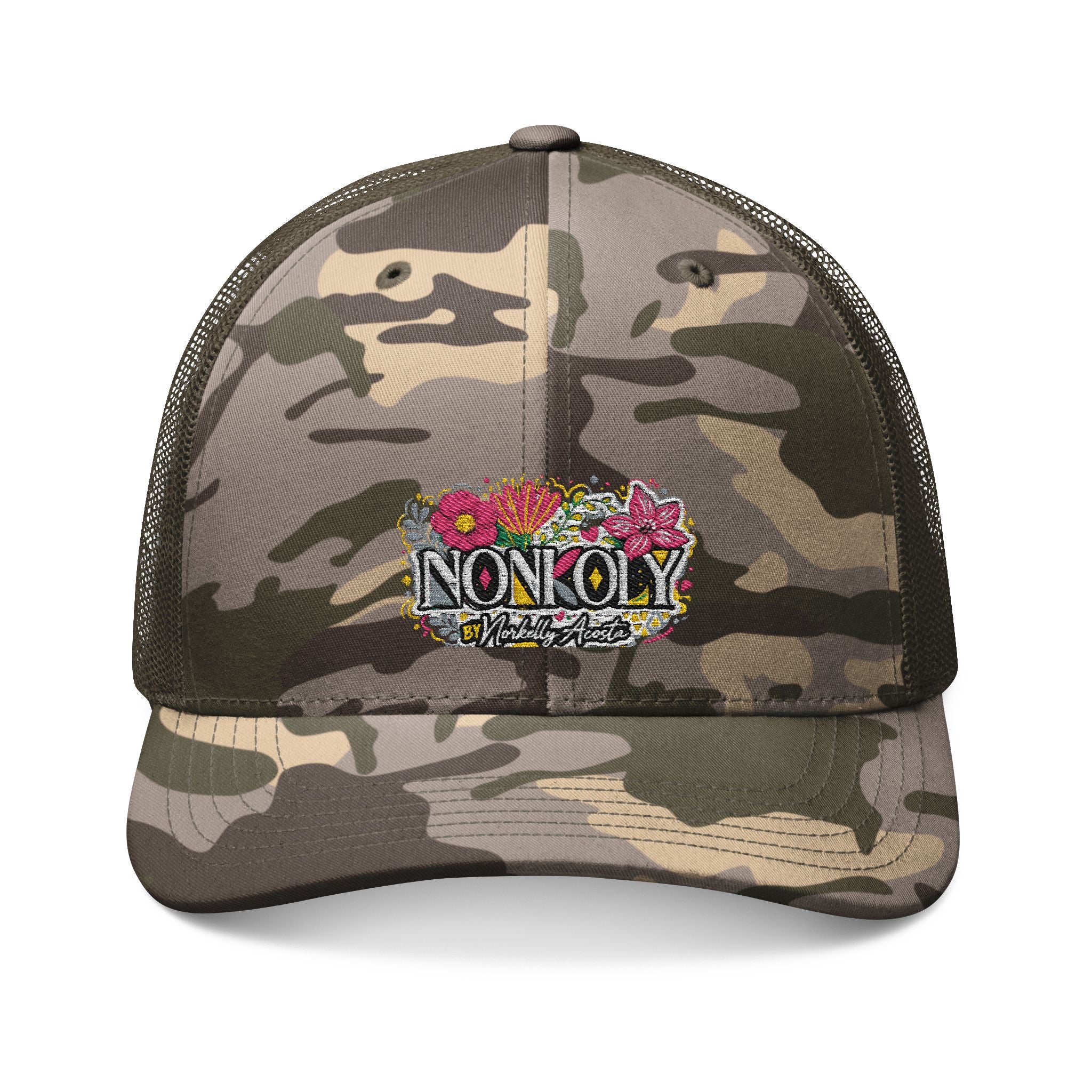 Camouflage Trucker Hat (Embroidery)