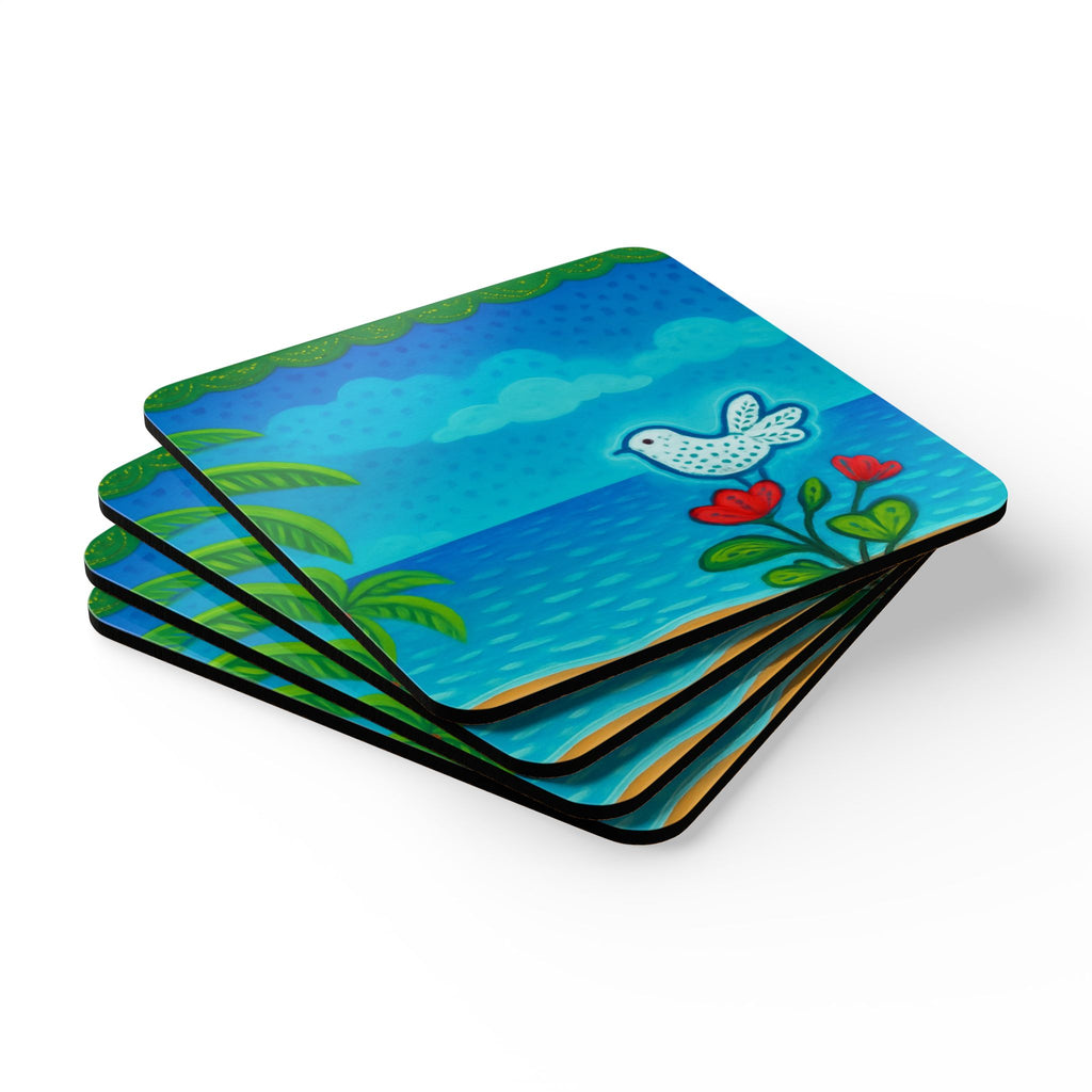 Corkwood Coaster Set