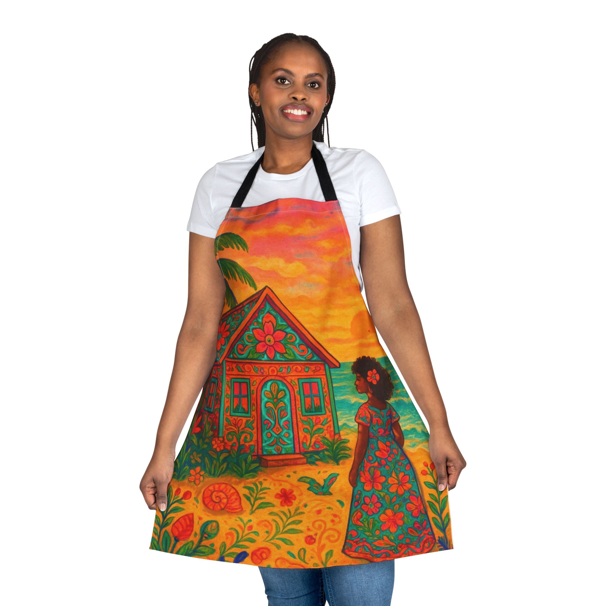 Apron, 5-Color Straps (AOP)