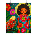 Tropical Coconut Tree Poster — Vibrant Palm Print Wall Art (Rolled)