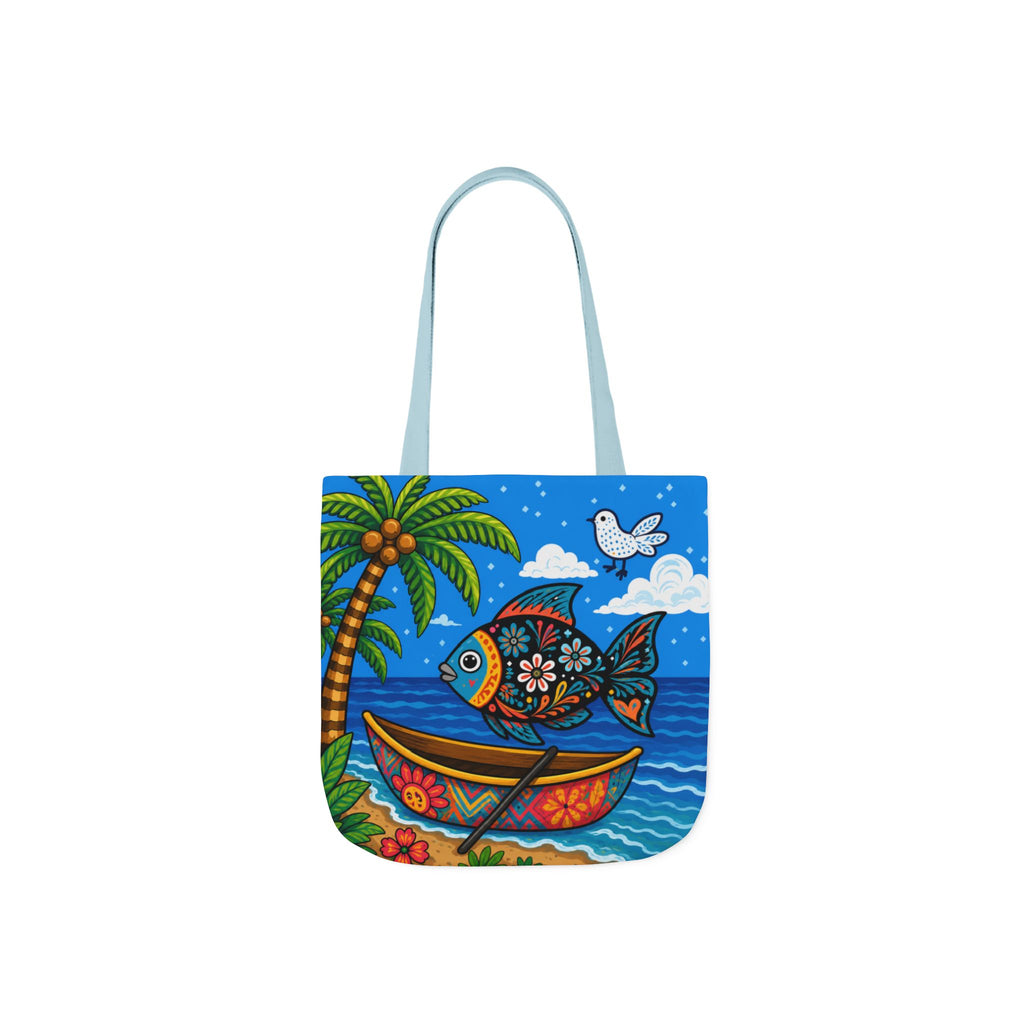Canvas Tote Bag, 5-Color Straps