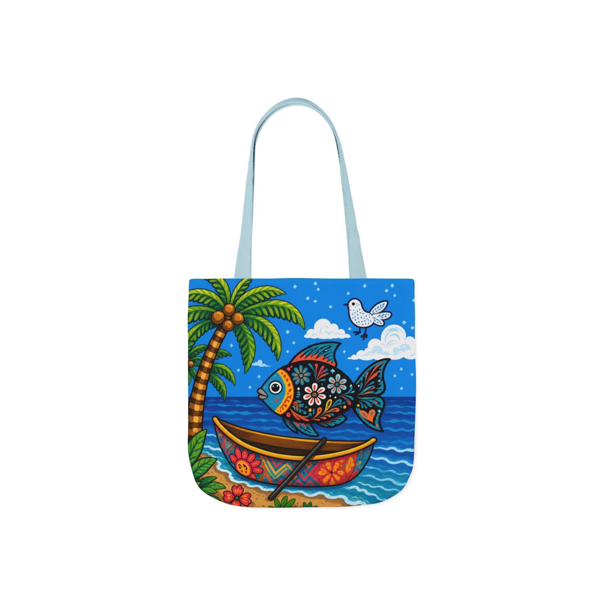 Canvas Tote Bag, 5-Color Straps