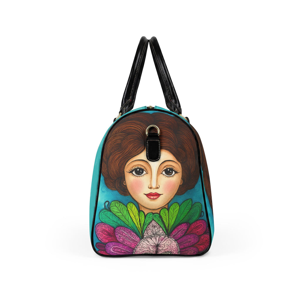 Faux Leather Travel Bag