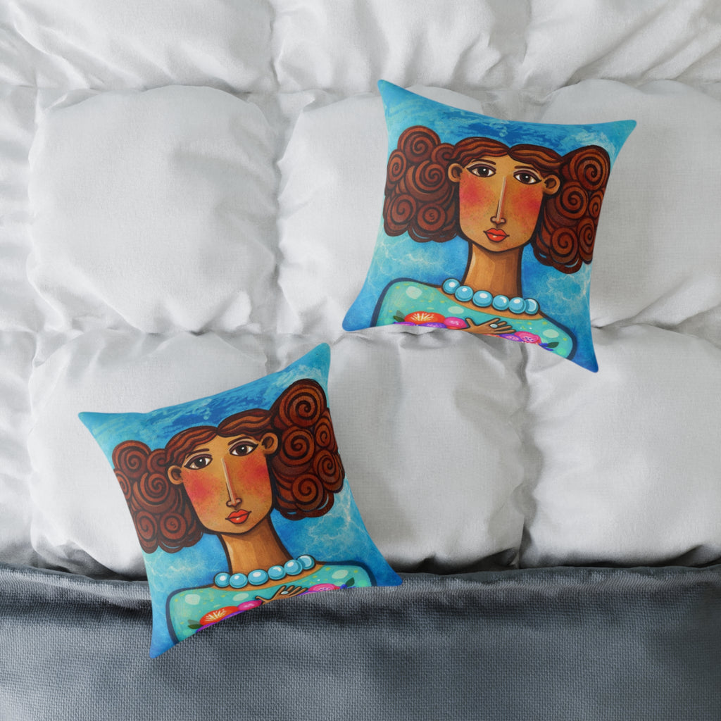 Cojín Chica Larimar