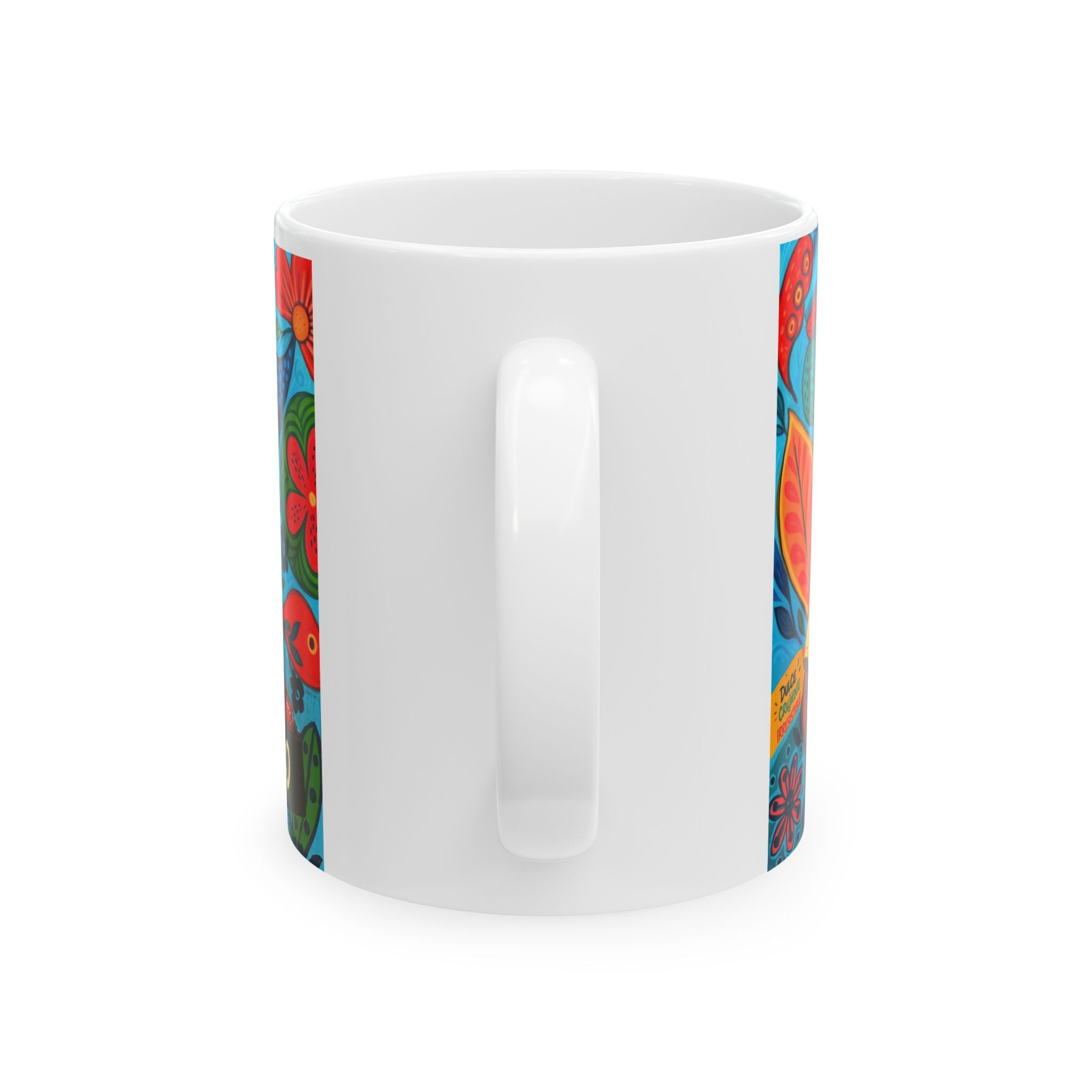 Chicago Roots Ceramic Mug – Colorful Afrocentric Folk Art Coffee Cup (11oz/15oz)